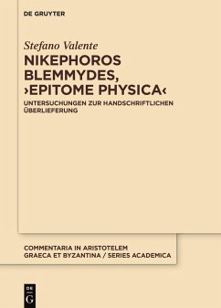 Cover Nikephoros Blemmydes, >Epitome physica< (eBook, PDF)