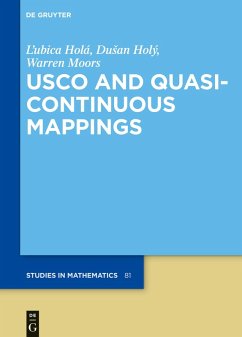 USCO and Quasicontinuous Mappings (eBook, ePUB) - Holá, L'ubica; Holý, Dusan; Moors, Warren