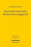 Das Sondervotum beim Bundesverfassungsgericht