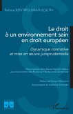 Le droit a un environnement sain en droit europeen (eBook, ePUB)