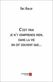 C'est vrai je n'y comprends rien, dans la vie on dit souvent que... (eBook, ePUB) C'est vrai je n'y comprends rien, dans la vie on dit souvent que... (eBook, ePUB)