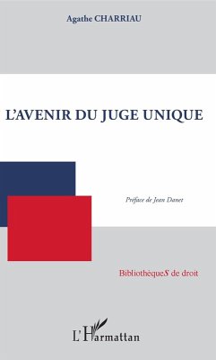Cover L'avenir du juge unique (eBook, ePUB)