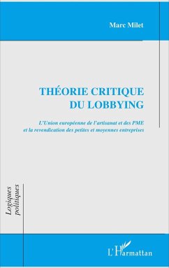 Cover Theorie critique du lobbying (eBook, ePUB)