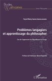 Problemes langagiers et apprentissage du philosopher (eBook, ePUB)