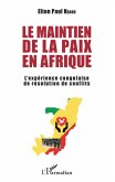 Le maintien de la paix en Afrique (eBook, ePUB)