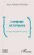 Langage et langues (eBook, ePUB) - Bild 1