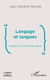 Langage et langues (eBook, ePUB)