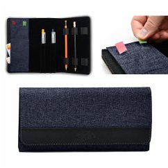 Cover PenSkin - vegano - denim-blue (Mikrofaser), Stifteetui für Schreibaccessoires & Haftstreifen