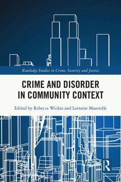 Cover Crime and Disorder in Community Context (eBook, ePUB)