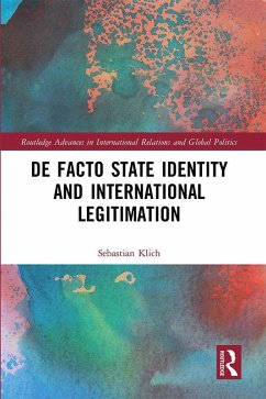 Cover De Facto State Identity and International Legitimation (eBook, ePUB)
