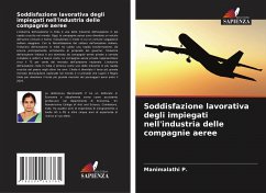 Soddisfazione lavorativa degli impiegati nell'industria delle compagnie aeree - P., Manimalathi