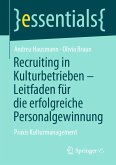 Recruiting in Kulturbetrieben – Leitfaden für die erfolgreiche Personalgewinnung (eBook, PDF)