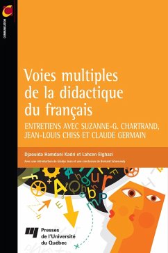 Voies multiples de la didactique du francais (eBook, ePUB) - Djaouida Hamdani Kadri, Hamdani Kadri