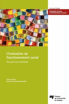 L'evaluation du fonctionnement social (eBook, ePUB) - Steve Audet, Audet