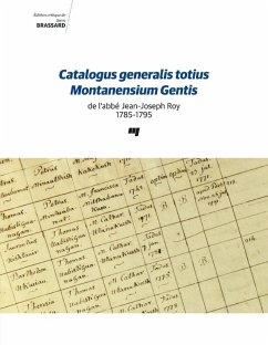 Cover Catalogus generalis totius Montanensium Gentis de l'abbe Jean-Joseph Roy 1785-1795 (eBook, ePUB)
