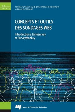 Cover Concepts et outils des sondages Web (eBook, ePUB)