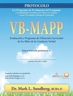 VB-MAPP, Evaluación y programa de ubicación curricular de los hitos de la conducta verbal - Sundberg, Mark L.