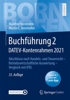 Buchführung 2 DATEV-Kontenrahmen 2021, m. 1 Buch, m. 1 E-Book - Bornhofen, Manfred;Bornhofen, Martin C.