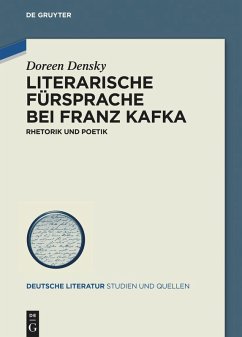 Cover Literarische Fürsprache bei Franz Kafka