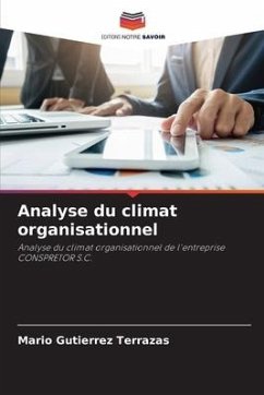Analyse du climat organisationnel - Gutierrez Terrazas, Mario