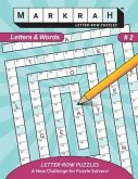 MARKRAH LETTER-ROW PUZZLES Letters and Words, Book 2