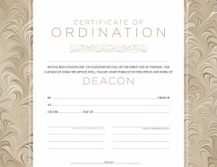 Certificate of Ordination for Deacon - Flat Opaque (Package of 6)