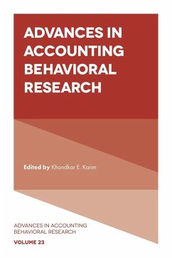 Advances in Accounting Behavioral Research (eBook, ePUB)