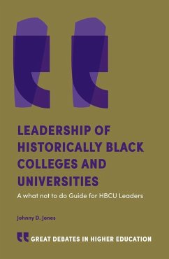 Leadership of Historically Black Colleges and Universities (eBook, ePUB) - Jones, Johnny D.