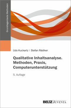 Qualitative Inhaltsanalyse. Methoden, Praxis, Computerunterstützung - Kuckartz, Udo;Rädiker, Stefan