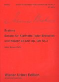 Sonate für Klarinette (oder Bratsche) und Klavier Es-Dur op. 120 Nr. 2