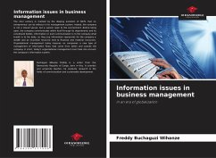 Information issues in business management - Buchaguzi Wihanze, Freddy