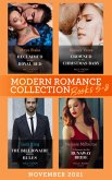 Modern Romance November 2021 Books 5-8: Reclaimed for His Royal Bed / Crowned for His Christmas Baby / The Billionaire without Rules / A Contract for His Runaway Bride (eBook, ePUB)