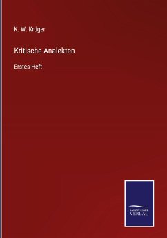Kritische Analekten - Krüger, K. W.