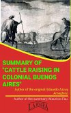 Summary Of &quote;Cattle Raising In Colonial Buenos Aires&quote; By Eduardo Azcuy Ameghino (UNIVERSITY SUMMARIES) (eBook, ePUB)