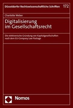 Digitalisierung im Gesellschaftsrecht - Weber, Charlotte