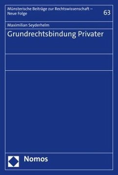 Grundrechtsbindung Privater - Seyderhelm, Maximilian