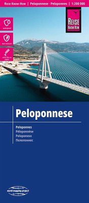 Reise Know-How Landkarte Peloponnese / Peloponnes (1:200.000) - Peter Rump, Reise Know-How Verlag