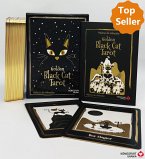 Golden Black Cat Tarot - Hochwertige Stülpdeckelschachtel mit Goldfolie