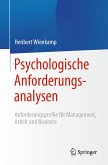 Psychologische Anforderungsanalysen (eBook, PDF)