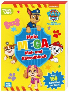 Cover PAW Patrol Kindergartenheft: Mein Mega Mal- und Rätselblock