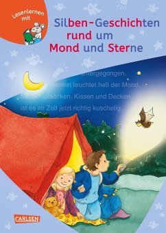 LESEMAUS zum Lesenlernen Sammelbände: Silben-Geschichten rund um Mond und Sterne - Schwenker, Antje;Rudel, Imke;Mechtel, Manuela