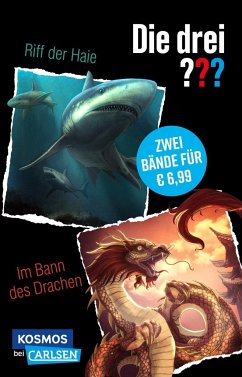 Die drei ???: Doppelband - Enthält die Bände: Die drei ??? und das Riff der Haie / Im Bann des Drachen - Arden, William;Dittert, Christoph