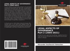 LEGAL ASPECTS OF GOVERNANCE Part 2 (2005-2021) - Tolmachev, Alexander Vasilievich