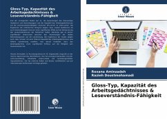 Gloss-Typ, Kapazität des Arbeitsgedächtnisses & Leseverständnis-Fähigkeit - Aminzadeh, Roxana;Doustmohamadi, Razieh