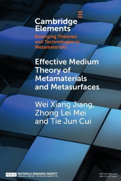 Effective Medium Theory of Metamaterials and Metasurfaces - Jiang, Wei Xiang; Mei, Zhong Lei; Cui, Tie Jun