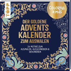Colorful Christmas - Der goldene Adventskalender zum Ausmalen - Schwab, Ursula