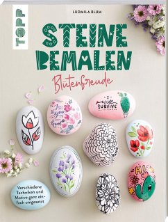 Cover Steine bemalen - Blütenfreude
