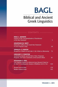 Cover Biblical and Ancient Greek Linguistics, Volume 2 (eBook, PDF)