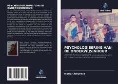 PSYCHOLOGISERING VAN DE ONDERWIJSINHOUD - Chmyreva, María