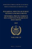 Pleadings, Minutes of Public Sittings and Documents / Mémoires, Procès-Verbaux Des Audiences Publiques Et Documents, Volume 29 (2019)